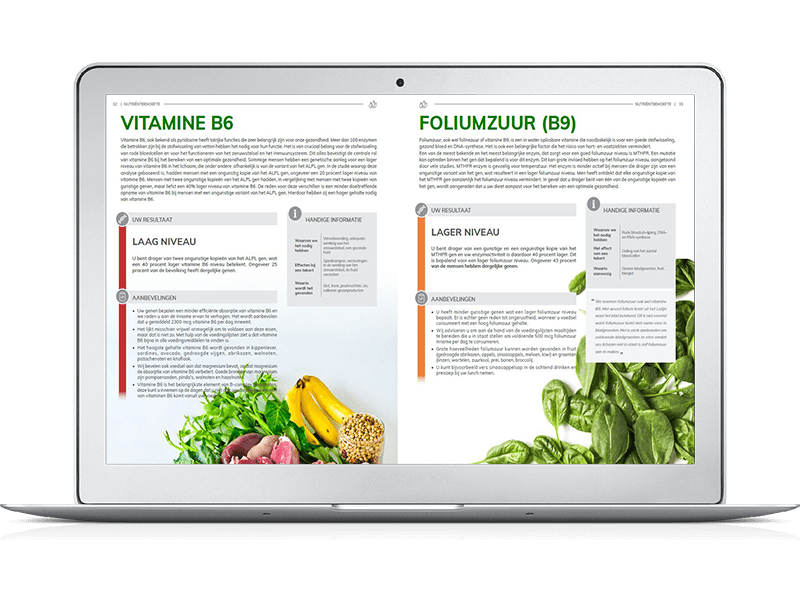 De Nutri-Gene Pro zorgt ervoor dat je gericht je leefstijl kunt aanpassen.