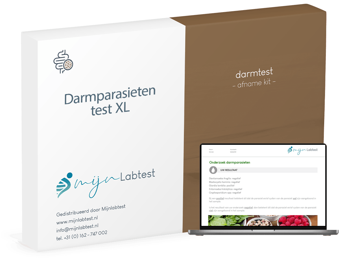 Verpakking Darmparasieten XL test
