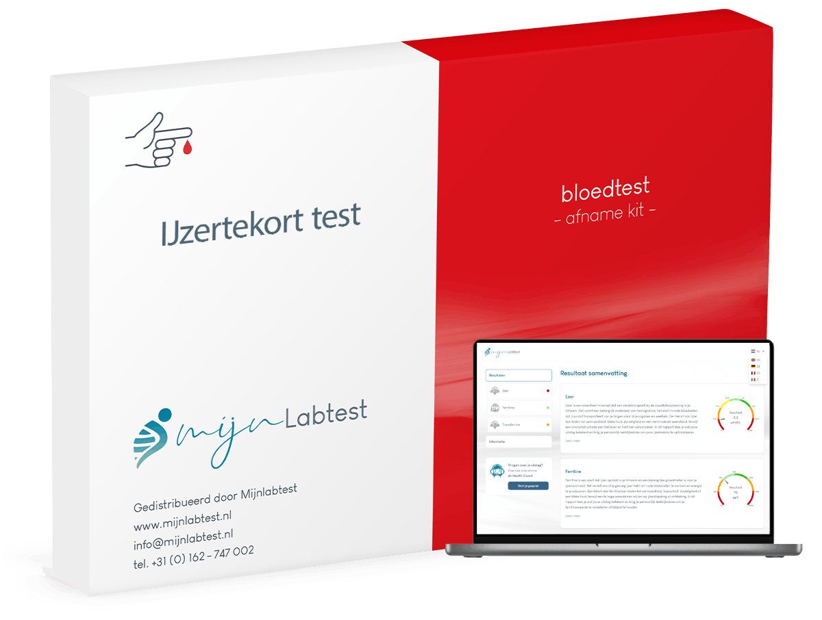 Packshot van Ijzertekort test.