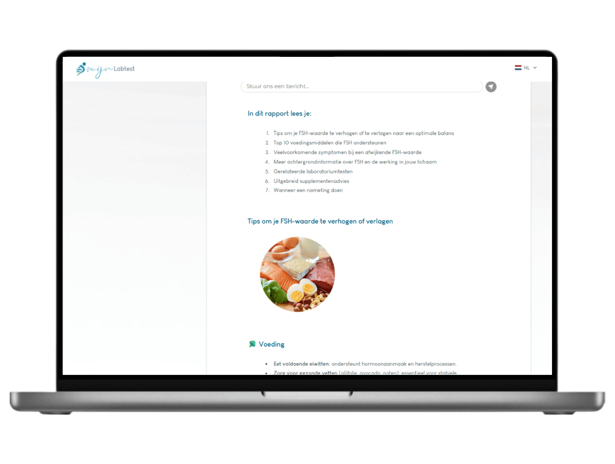 het meest complete rapport met AI integratie en leefstijl advies.