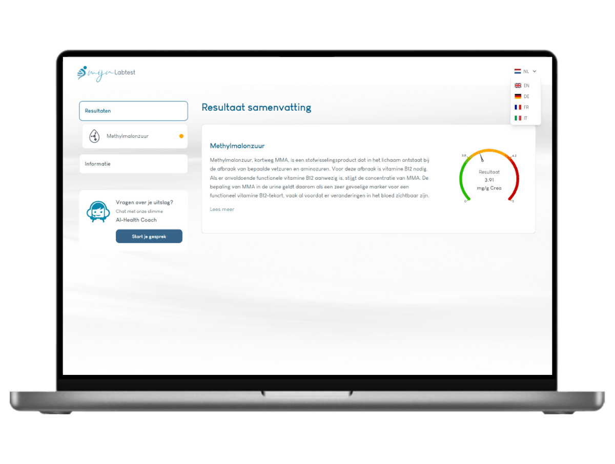 Het meest complete rapport met AI integratie en leefstijl advies.