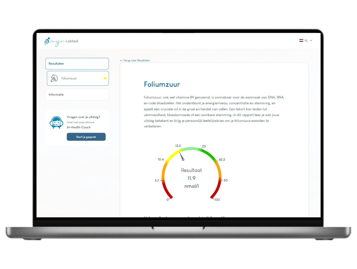 Het meest complete rapport met AI integratie en leefstijl advies.