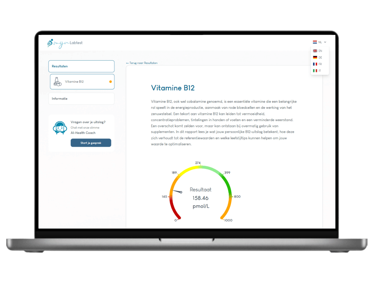Het meest complete rapport met AI integratie en leefstijl advies. Het meest complete rapport met AI integratie en leefstijl advies.