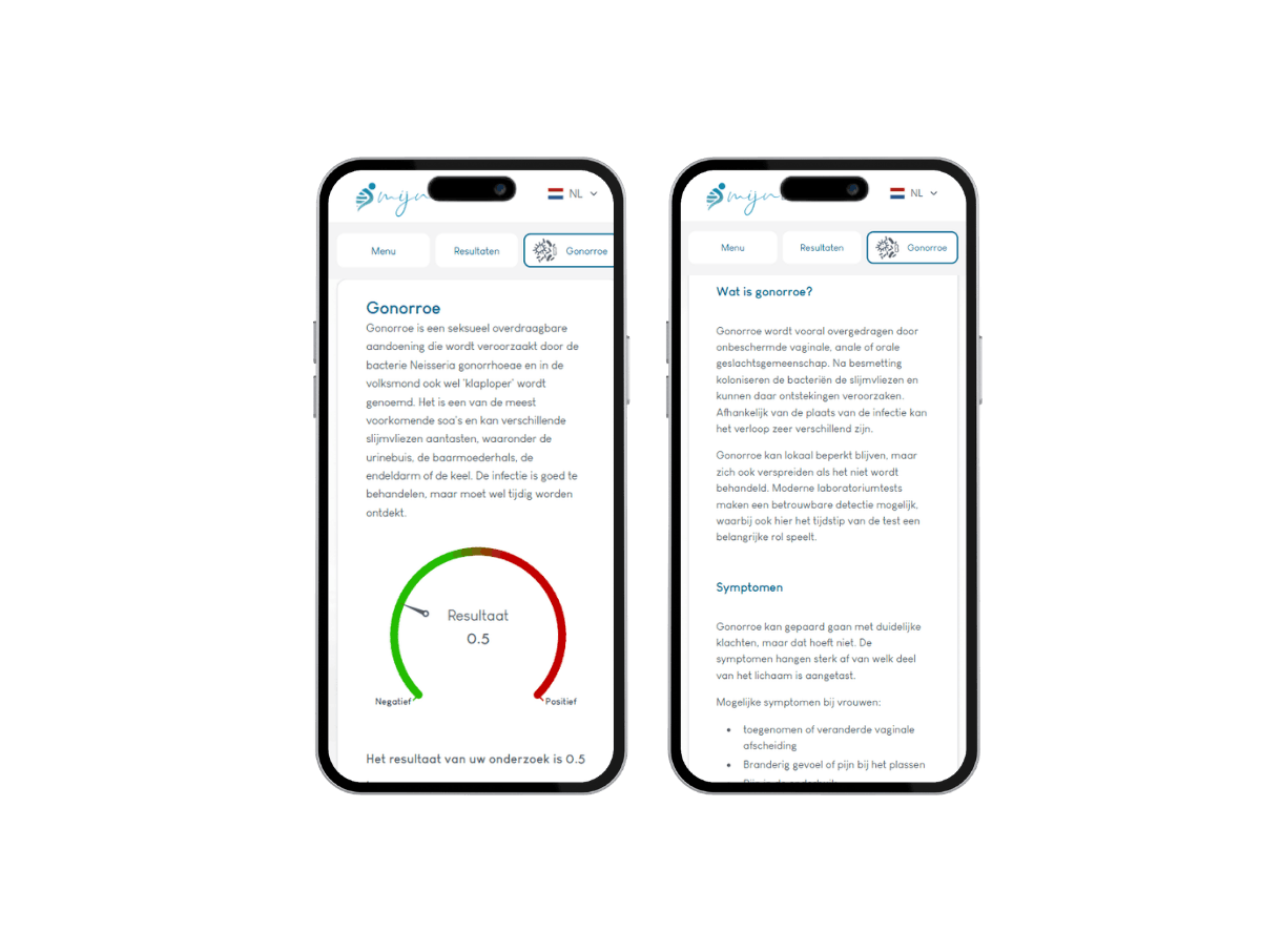 Jouw resultaat gemakkelijk te bekijken vanaf GSM
