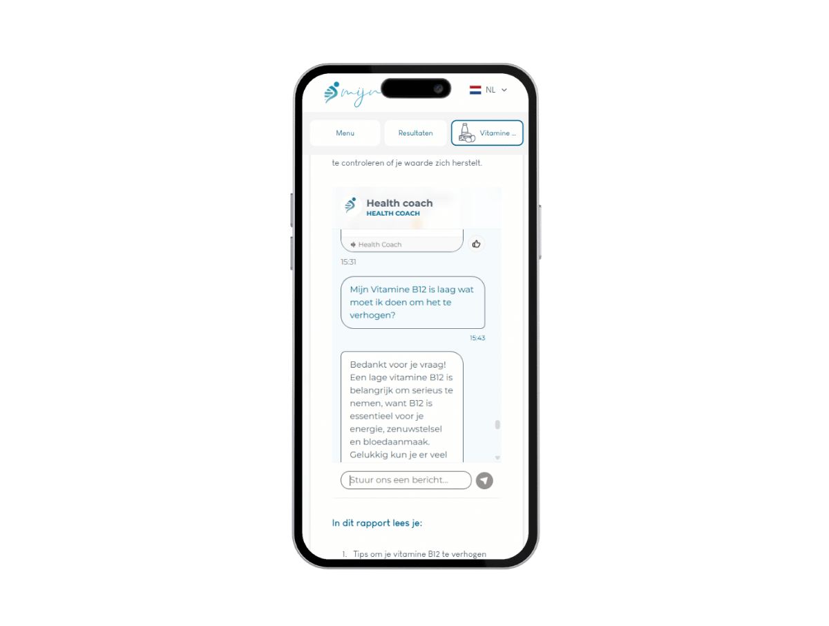 Ai intergratie die jouw persoonlijk helpt met het beter begrijpen van jouw resultaat Ai intergratie die jouw persoonlijk helpt met het beter begrijpen van jouw resultaat